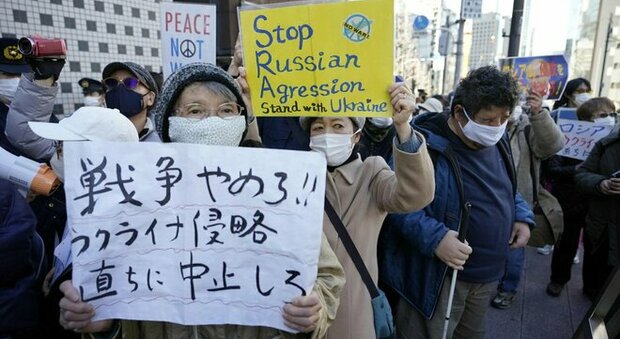 immagine Ucraina, dalgli Stati Uniti al Giappone: continuano le proteste contro la guerra