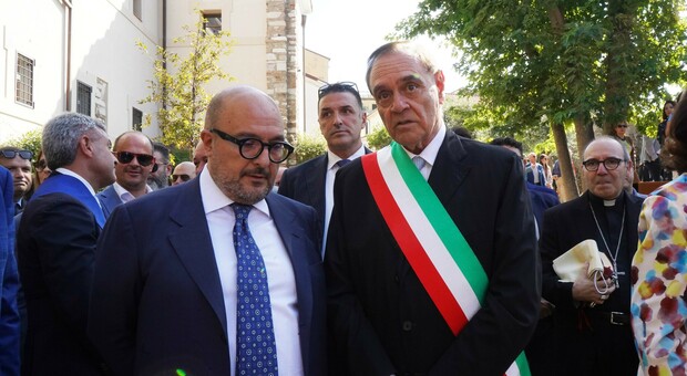 Il ministro Gennaro Sangiuliano a Benevento