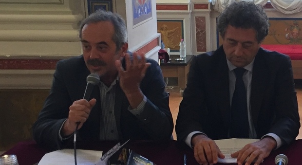 Il presidente della TeMa, Stefano Paggetti, e il sindaco di Orvieto, Giuseppe Germani