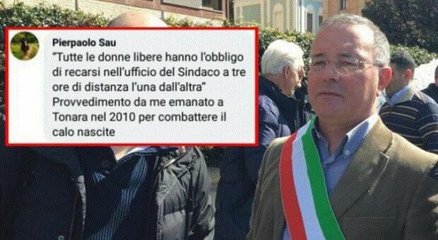 Sardegna, il post choc del sindaco Pierpaolo Sau sul calo delle nascite: «Le donne entrino nel mio ufficio a tre ore una dall'altra»