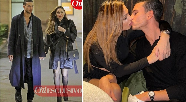 Anna Tatangelo, compleanno d’amore con il fidanzato Mattia Narducci: cena romantica e bacio FOTO