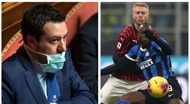 «Milan e Inter possono anche giocare al Sud»: la proposta di Salvini per far ripartire il calcio