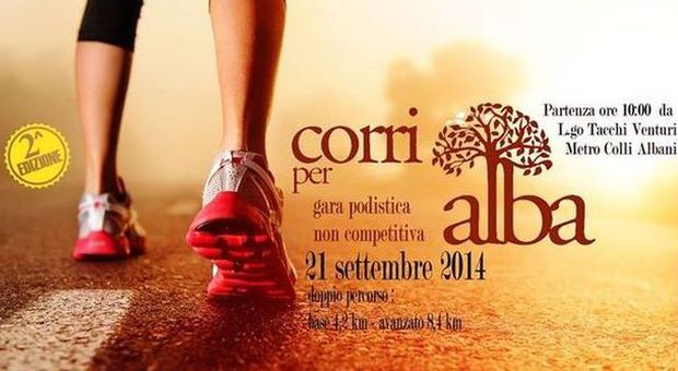 'Corri per Alba', la gara di beneficenza romana vi aspetta domenica al Parco della Caffarella
