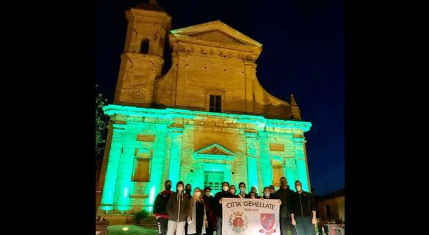 Rieti, a Casperia festa per il primo anno di gemellaggio: luci verdi in onore di Killarney