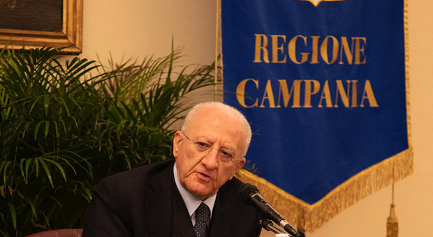 Il governatore Vincenzo De Luca