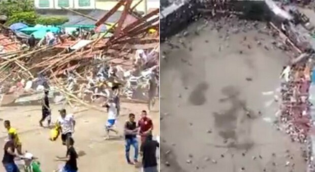 Colombia, tribuna crolla durante la corrida: è caos. Almeno 4 morti e 500 feriti VIDEO