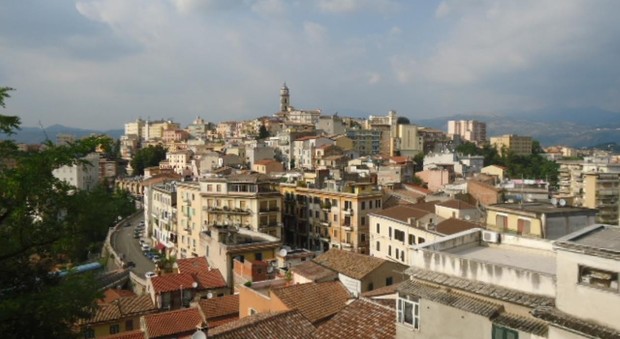 Una veduta del centro storico di Frosinone