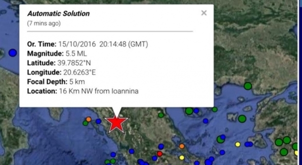 Terremoto di scala 5.2 fra Grecia e Albania: la scossa avvertita anche nelle province di Lecce, Brindisi e Taranto Altre scosse anche in piena notte