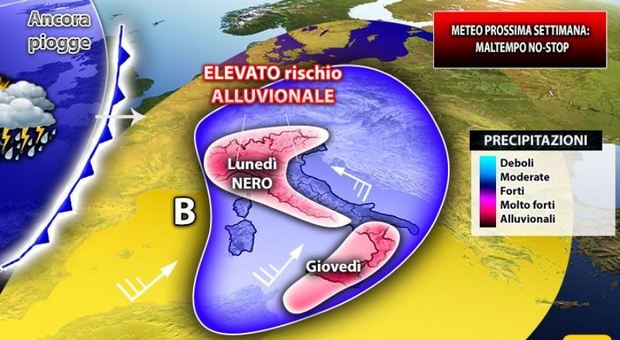 Meteo, incubo maltempo in tutta Italia: nubifragi e rischio alluvioni, 300 litri di pioggia
