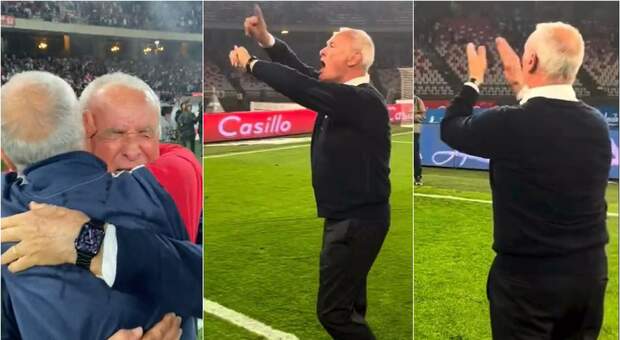 Ranieri, il gesto ai propri tifosi (che insultavano gli avversari) a fine partita: «No, no». E invita ad applaudire il Bari