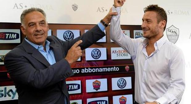 Roma, Pallotta su Totti: «Ha bisogno di tempo per pensare al suo futuro»