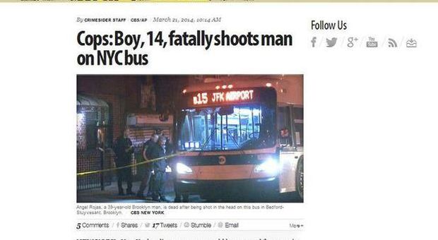 Brooklyn, sparatoria sul bus: ragazzino di 14 anni uccide un uomo