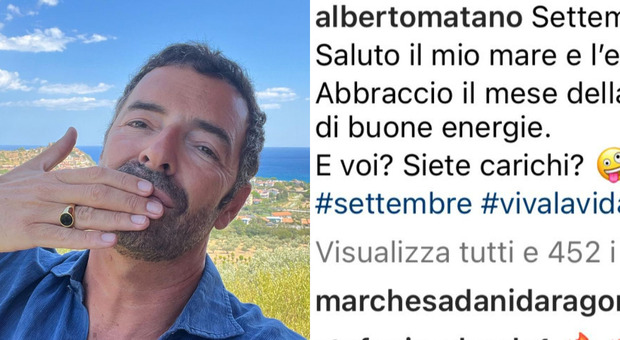 Alberto Matano saluta il mare della Calabria pronto per ritornare a La Vita in Diretta. Il post su Instagram