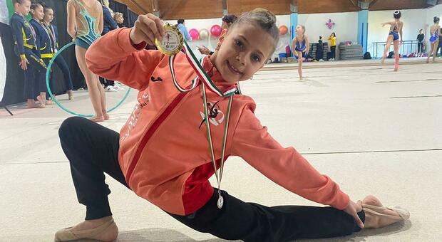 Ancora un oro per Emma Verdecchia: l'atleta della Asd Gym Art in evidenza al campionato Ld Silver. Foto