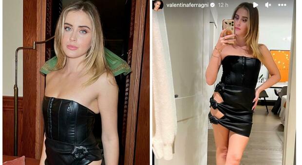 Valentina Ferragni, il minidress in pelle che lascia l'intimo in vista non piace ai fan. Valanga di critiche: «Terrificante»