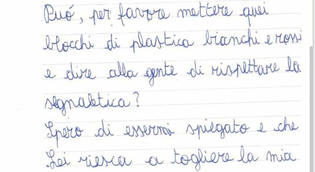Giacomo, un bimbo di 10 anni, scrive al sindaco Ricci per un guardrail: «In via Paganini ho paura»