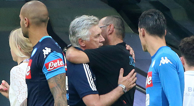 Ancelotti rende onore a Sarri: «Napoli meglio delle milanesi»