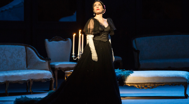 Claudia Pavone nei panni di Violetta, nella Traviata in scena al Costanzi da sabato 12 gennaio