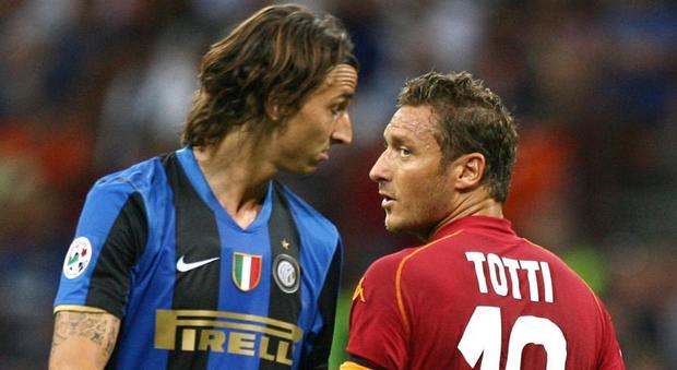 Roma, Totti scrive a Ibrahimovic: «Un lottatore come te non si arrenderà»