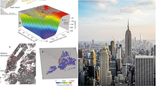 New York sprofonda per il peso (764 milioni di tonnellate) dei grattacieli: il sottosuolo sceso di 1-2 mm all'anno
