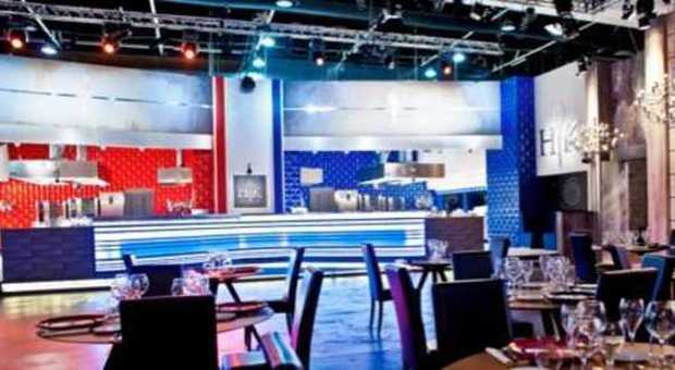 Il set del reality Hells Kitchen Italia