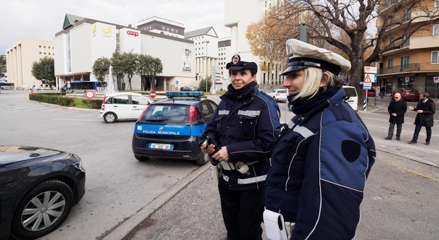 Polizia municipale a Fontivegge