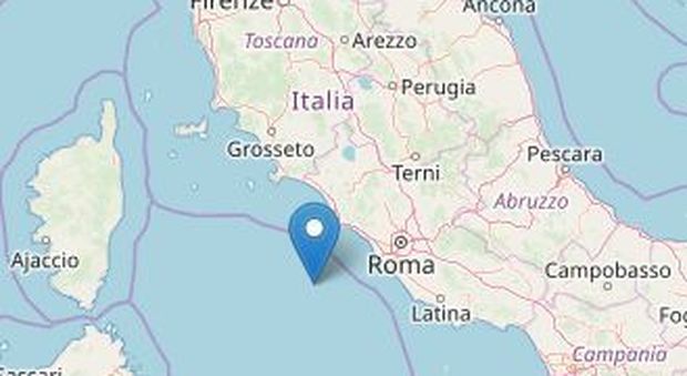 Terremoto, scossa nel Tirreno vicino Roma