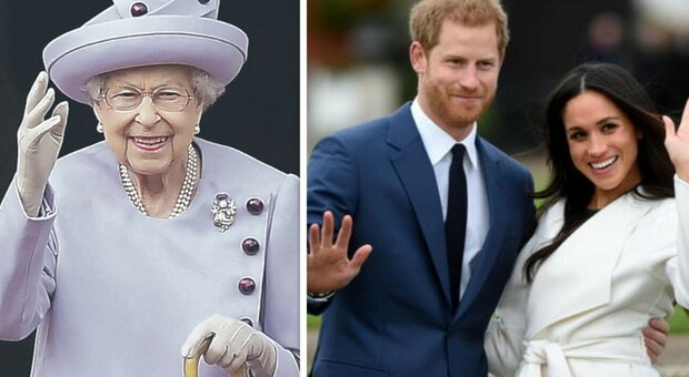 Regina Elisabetta: «Harry divorato dall'amore per Meghan, è un folle»