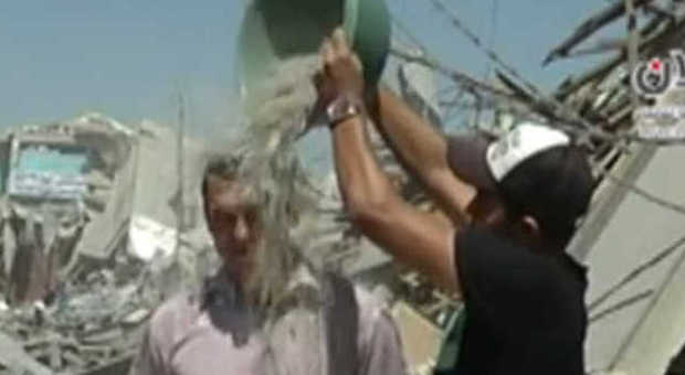 Ice bucket a Gaza, detriti invece del ghiaccio. "Qui non abbiamo acqua ma solo macerie"