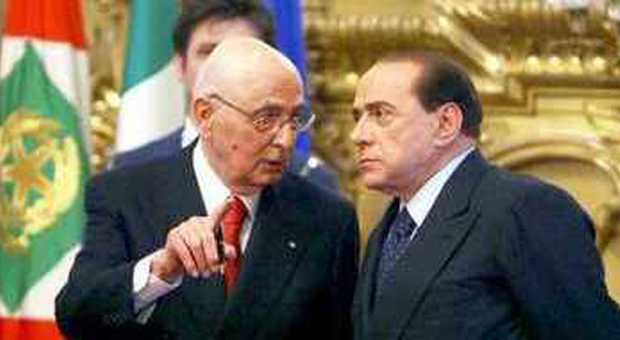 Giorgio Napolitano e Silvio Berlusconi