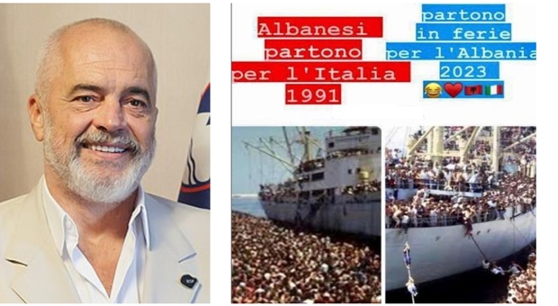 Premier albanese e il meme sui turisti italiani: «Come i migranti del 1991»