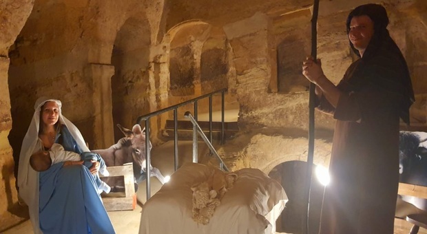 La Natività nelle Grotte di Camerano: un presepe speciale in uno scenario unico. Ecco quando visitarlo