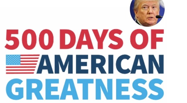 Trump celebra i suoi primi 500 giorni da presidente