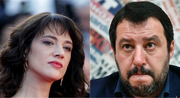«Salvini mer**»: e il ministro replica ad Asia Argento: «Non sei cattiva, ma se hai problemi...»