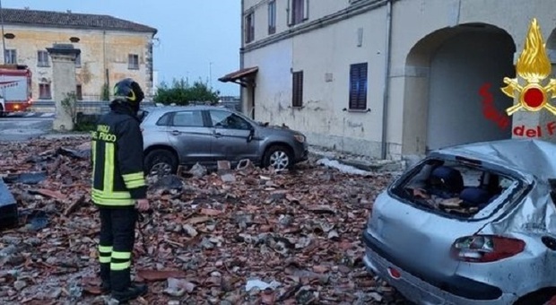 I danni alle auto stanotte in Friuli
