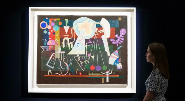Arte, martedì all'asta a Londra il leggendario Kandinsky di Guggenheim: stima di 25-35 milioni di dollari