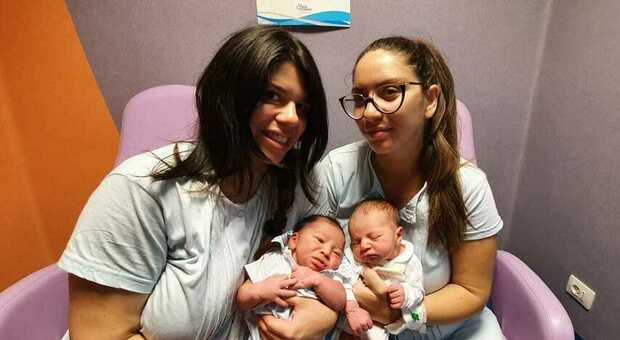 Sorelle gemelle partoriscono due figli maschi nello stesso giorno: il miracolo della vita a Napoli