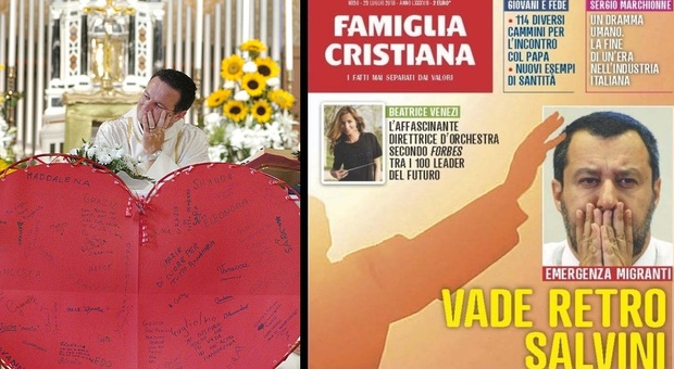 Don Marino Ruggero e la copertina di Famiglia Cristiana contro la politica sui migranti di Matteo Salvini