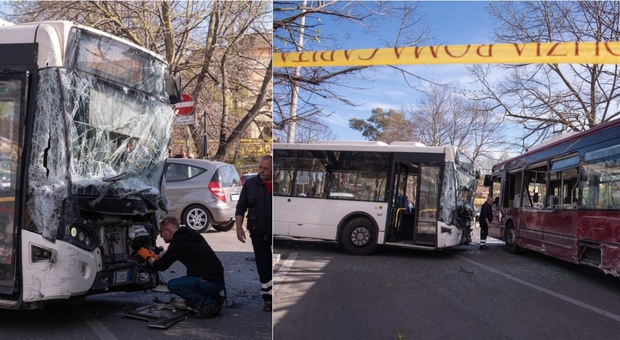 Scontro tra bus a Roma, feriti 9 passeggeri: alcuni gravi. Bimba di due mesi e sua madre in codice rosso