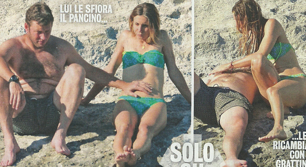 Nicoletta Romanoff, vacanze hot col fidanzato Federico Alverà