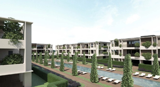 Noale. 8 palazzine green, 62 appartamenti, giardini pensili e un tratto acqueo: "l'oasi edilizia" per l'area della Cantina