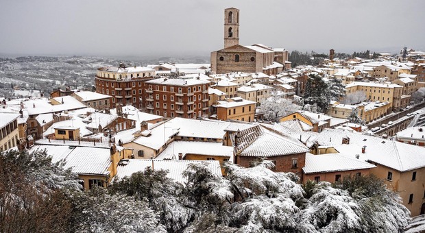La neve a Perugia