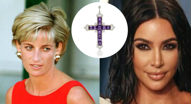 Kim Kardashian compra all'asta la Croce di Attallah di Lady Diana: il gioiello indossato solo dalla principessa (ma che non è mai stato suo)