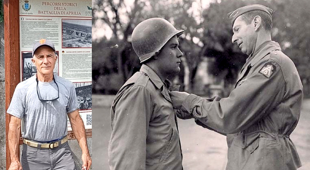 Aprilia, il figlio del soldato Usa eroe della II Guerra Mondiale torna ad nei luoghi in cui combatté il padre