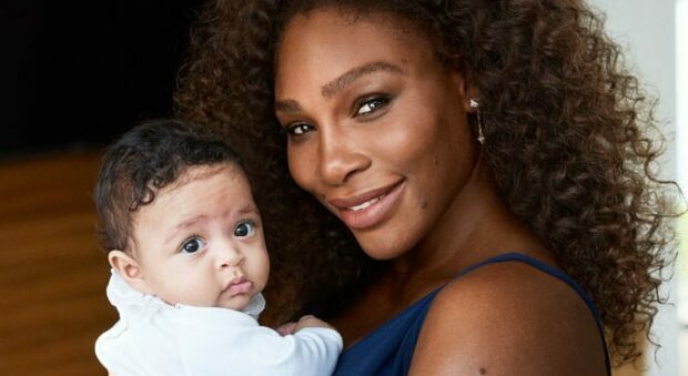 Serena Williams con la sua piccola Olimpia