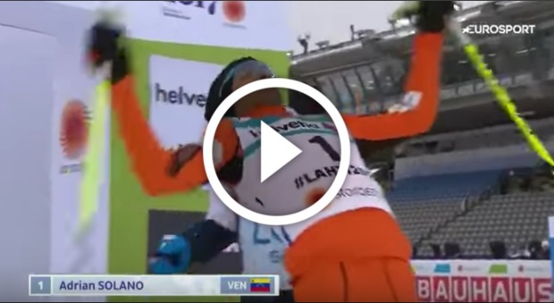 Adrian Solano, dal Venezuela alla neve: ai Mondiali la sua prima volta sugli sci -Guarda