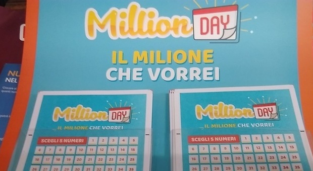 Million Day, caccia ai cinque numeri che valgono un tesoro: l'estrazione alle 19