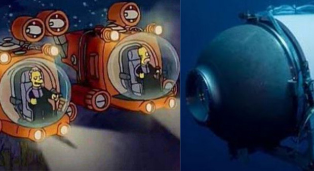 Sottomarino disperso, i Simpson e la profezia da brividi di 17 anni fa: così si concludono gli episodi della serie