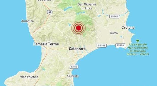 Terremoto in Calabria di 4.0, scossa avvertita nella notte vicino Catanzaro
