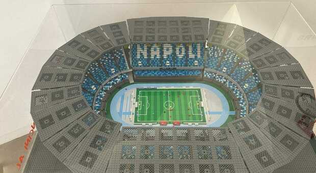 A Piano di Sorrento weekend con i Lego, esposto lo stadio Maradona in mattoncini